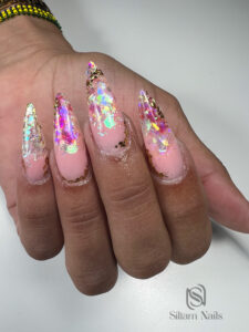 Capsule gel longue + paillette