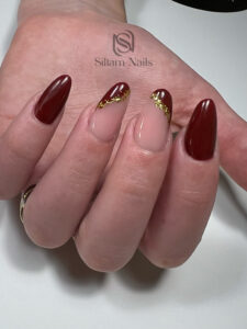 Ongle capsule gel forme amande