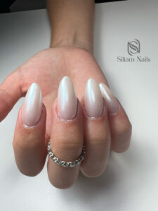 capsule gel - blanc chrome